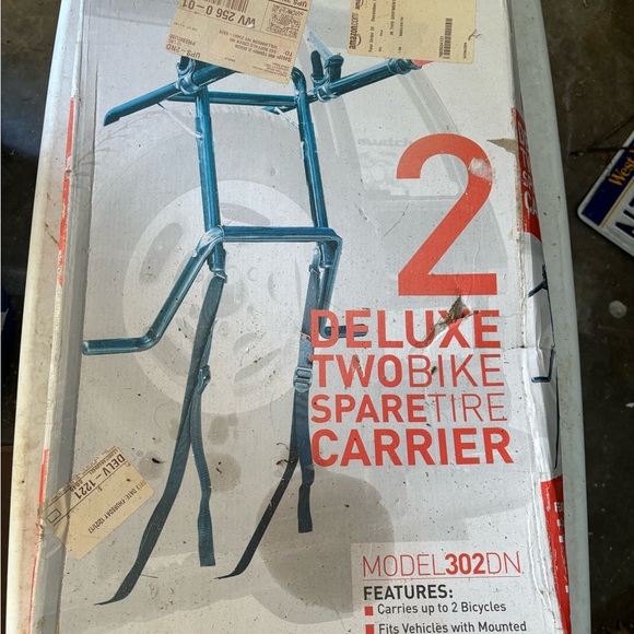 Deluxe two bike spare tire carrier